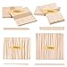 Whaline 4 Style Assorted Wax Spatulas Wax Applicator Sticks Wood Craft Sticks, Large, Medium, Small, 500 Pieces