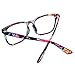 Blue Light Blocking Glasses Anti Eye Strain Minimize Headache UV Blocking Computer Reading Gaming Eyeglasses Men/Women (2 Pack(Black& Flower))