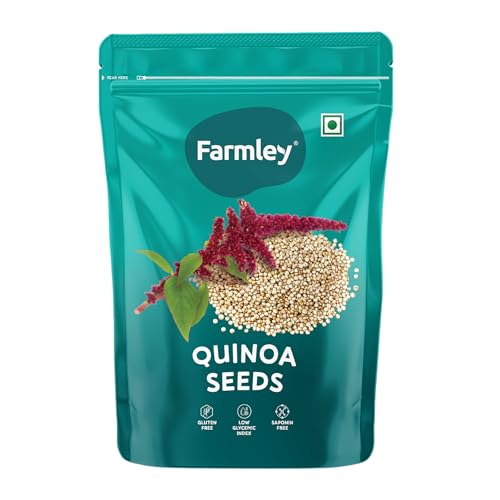 Image of Farmley Natural Quinoa 500 g | Gluten Free | Ready To Cook | High Fibre & Protein Content Quinoa Seeds (Pack of 1)