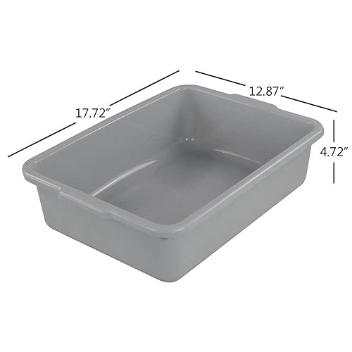 Miniatura 9 de Caja de autobús utilitario de 13 L, tinas de autobús comerciales, verde, 4 paquetes Verde (Mint Green)