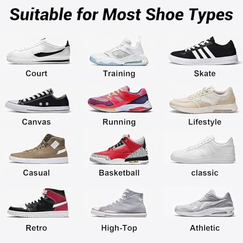 Image of Stepace [2 Pairs Flat Shoe Laces for Sneakers 30 inch-72 inch Length 26 Color Shoelaces