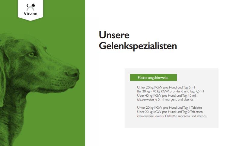 VetVital Vicano Orthohyl HA Supreme | 500 ml | Ergänzungsfuttermittel für Hunde | Mit Hyaluronsäure