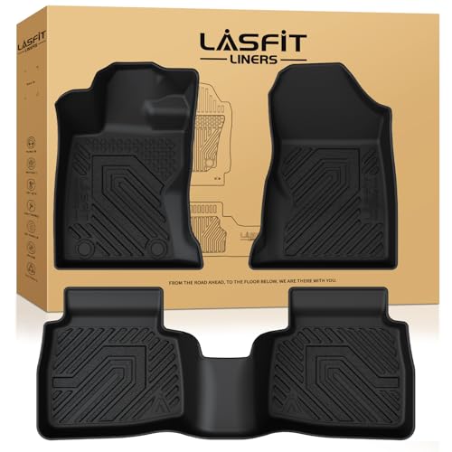 WQH-44 - Subaru Carpeted Floor Mats - 2014 Subaru Forester 8 LASFIT Floor Mats for Subaru Outback 2026, All Weather TPE Custom Fit Floor Liners Easy Clean Durable No-Curling 1st & 2nd Row Mats for Outback 2026 Car Accessories, Black