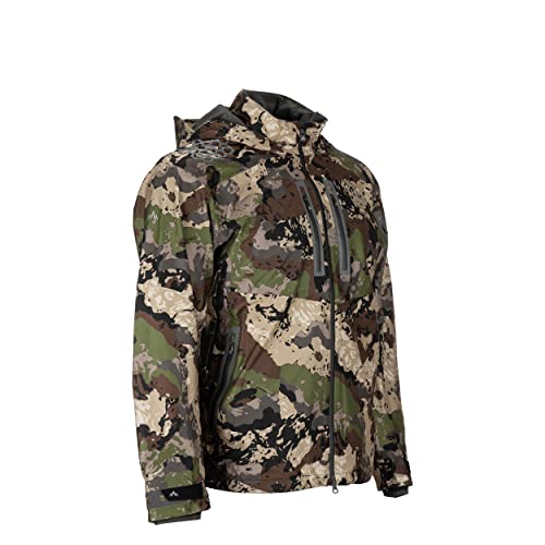 Pnuma Outdoor Selkirk Jacket, Caza Veil Camo, Waterproof, Adjustable Hood, Quiet Fabric (P101C)3