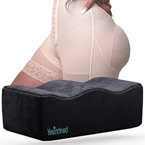 YESINDEED The Original Brazilian Butt Lift Pillow – Dr. Approved for Post Surgery Recovery Seat – BBL Foam Pillow + Cover Bag Firm Support Cushion Butt Support Technology… Cover