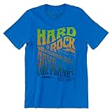 Hard Rock Unisex Festival Tee Save The Planet Vivid Blue, Medium