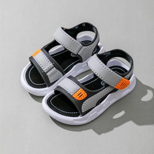Toddler Boys Sport Sandals Open Toe Non Slip Walking Shoes with Adjustable Strap Lightweight Athletic Sneakers2