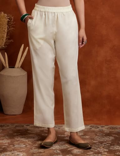 Image of Amazon Brand - Myx Women Embroidered Cotton Kurta Pant Set with Dupatta (Available in Plus Sizes)