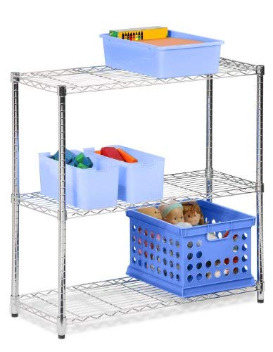 Honey-Can-Do Shf-01903 Adjustable Storage Shelving, 250-Pounds Per Shelf, Chrome, 3-Tier, 24Lx14Wx30H #TOP3