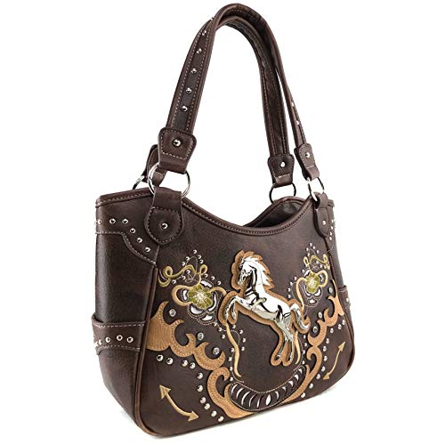 Bolso tote para mujer con diseño floral de amapola y función de portación oculta de arma miniatura 2