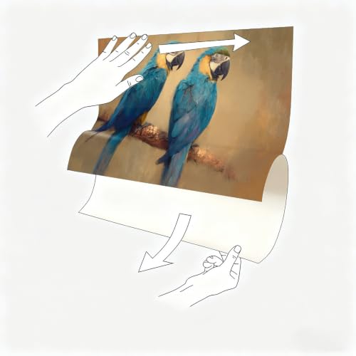 Vinilo loro azul para tapar imperfecciones de pared sin obras ni pintura 6