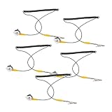 Ciieeo 5 Stück Antistatisches Erdungskabel Mit Spiralkern 1,8m Flexibles Esd Erdungskabel Mit Krokodilklemme Esd Schutz Für Elektronikwerkstatt Und Staubfreie Umgebung