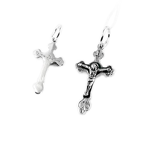 NKlaus Ciondolo Gesù Croce Argento 925 Ciondolo