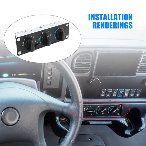 Interrupteur A/C 599-008 à réglage précis de température pour Freightliner M2