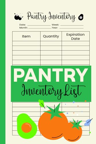 Pantry inventory list: food inventory log book to manage pantry inventory in your home, 120 Pages image 2