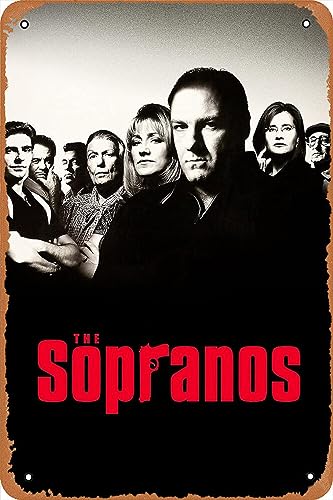 Cartel de metal – The Soprano Cartel de lata 12 x 8 pulgadas