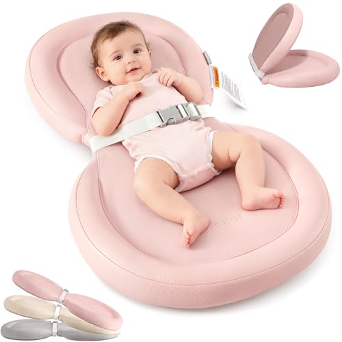 Foldable Memory Foam Baby Changing Pad Pink