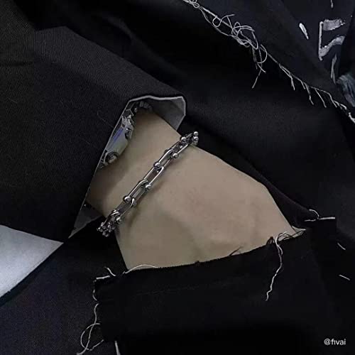 Hardware Link Bracelet - Gauge Link Bracelet 18K Gold Plated 7.5 inch U Style Gift Chain4