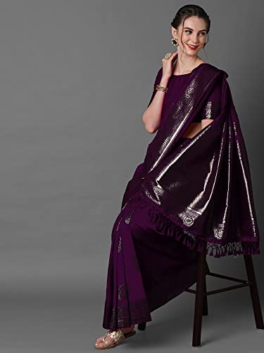 Image of AKHILAM Women's Silk Blend Woven Design Saree With Unstitched Blouse Piece(3PAKHI51 Parent)