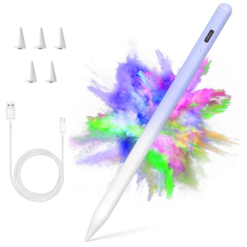 Image of Stylus Pen for iPad 2018-2023 with Palm Rejection, Active Pencil for iPad 10th /9th /8th /7th /6th Generation, for iPad Pro 11 /12.9 inch, for iPad Air 5th /4th /3th, for iPad mini 6th /5th Gen(Sky Grey)