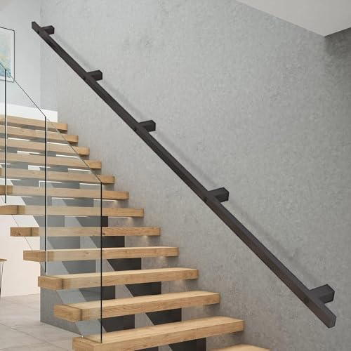 Rambarde extérieure de 80 cm avec support mural pour escalier