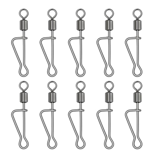 10Pcs Strong Coppers Swivels Set Speeds ??Swivels Pass Throughs Guide Rings Fishing Lures Rod Line Connectors Accessory Fishing 