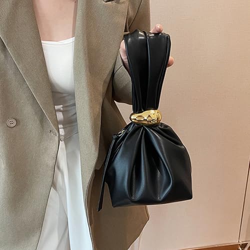 Bolso de mano pequeño Farcauo Burgundy para mujer miniatura 2