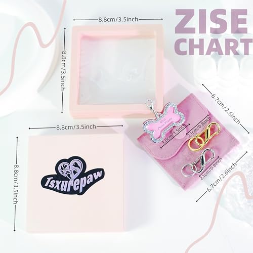 2-Pack-Dog-Tag-Clips-Stainless-Steel-Double-Opening-Pet-Tag-Quick-Clip-with-Tag-Ring-Bone-Shape-Dog-ID-Tag-Metal-Pet-Nametag-Holder-for-Dog-Cat-Collars-Harnesses - Cucciolini Doodles   2-Pack-Dog-Tag-Clips-Stainless-Steel-Double-Opening-Pet-Tag-Quick-Clip-with-Tag-Ring-Bone-Shape-Dog-ID-Tag-Metal-Pet-Nametag-Holder-for-Dog-Cat-Collars-Harnesses