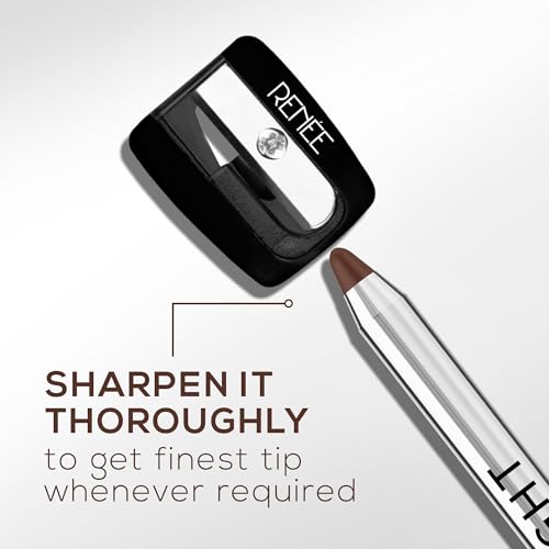 Image of RENEE Midnight Kohl Pencil- Brown | Waterproof, Smudge-proof Kajal With Sharpener | Matte Finish, Long-lasting Upto 24 Hours | One-swipe Application With Vitamin E | 1.5 g