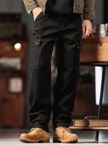 Men American SLE Loose Fit Bla Work Trousers Outdoor Multi Ket Casual Pants4