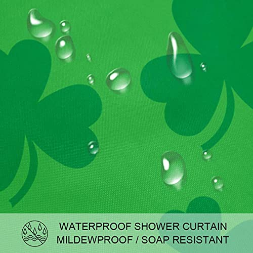 Rideau de douche vert 183x183 cm lavable avec 12 crochets inclus - 4