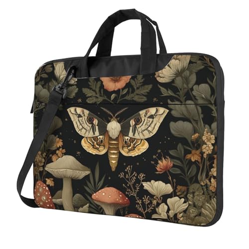 Maletín para portátil impermeable con diseño floral 13 pulg miniatura 1