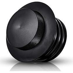 Ventilador Para Harley Davidson KATUR Motocicleta Negro Pop-up Tapa del Tanque de Aceite de Gas Combustible Venteo Depósito de Montaje Empotrado Tapa de Gas Tanque de Combustible ventilado Tornillo para Harley Davidson 1982-2018