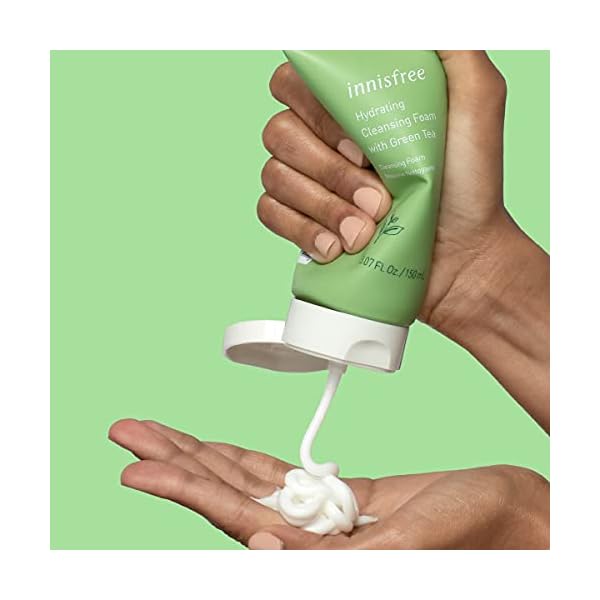 innisfree Green Tea Hydrating Cleansing Foam Creamy Face Cleanser
