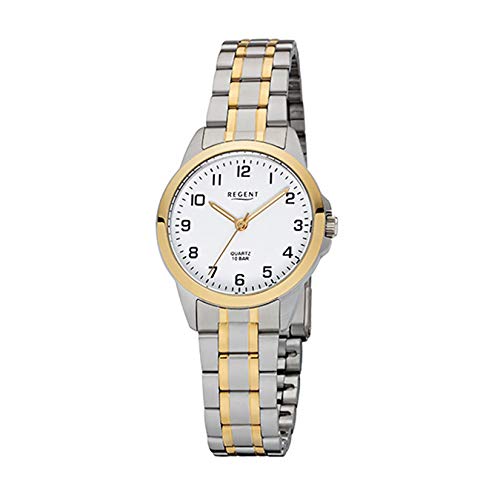 Preisvergleich Produktbild Regent Damen Analog Quarz Uhr mit Edelstahl Armband 12230659