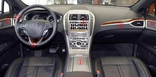 Décalcomanies 3D carbone Lincoln MKZ 2019: personnalisation console