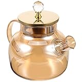 BESTYASH Glaskrug mit Hochtemperaturbeständigkeit Kühlschrank für Kalte Getränke Saft und Tee Tragbares Design für Zuhause und Unterwegs