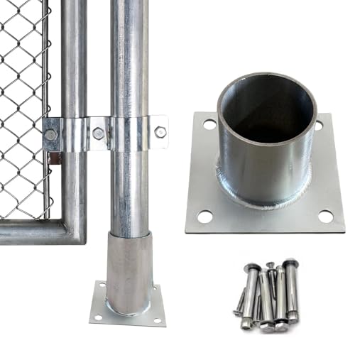 Ancrages de poteaux de terrasse pour montage en béton et support de poteau en bois tubulaire