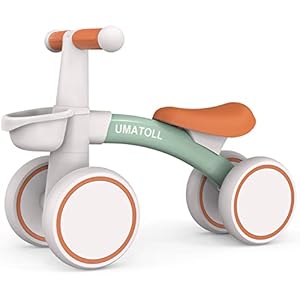 Umatoll Bicicleta sin Pedales para niños a Partir de 1 Año de Equilibrio, Juguetes Bebés de 12 a 24 Meses, Bici Bebe con Canasta, Pimera Bicicleta para Niños y Niñas como Regalo Cumpleaños