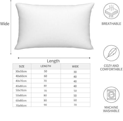 Housse coussin lin bleu 40x70 avec fermeture invisible - 7