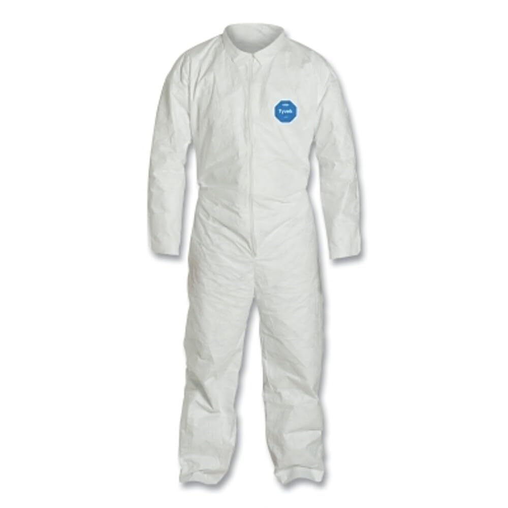 Dupont TY120SWH3X002500 SL Coverall, 3X-Large, White (Pack of 25