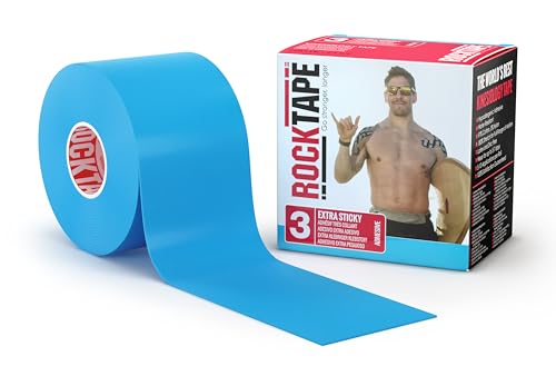 RockTape Standard H2O Uncut Kinesiology Tape- Ultrastark Und Wasserbeständiger Klebstoff, 180% Dehnung Für Volle Bewegungsfreiheit… – Ansicht 1