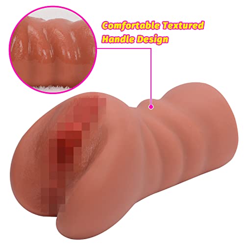 Onahole Male Masturbator 2 in 1 Realistic Textured Pocket Vagina Anal Pocket Pussy - Image 7