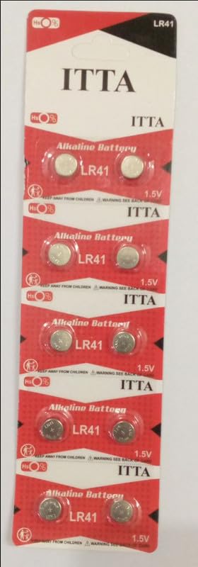 PPI (Pack of 10) Compatible wth ITTA Alkaline Button Cell LR41 1.5V for Watch Battery Replacement-image-25