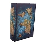 Homoyoyo Caja Fuerte Decorativa con Diseño Antiguo Caja de Almacenamiento Oculta Forma de Libro Vintage para Joyería y Dinero para Hogar