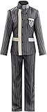Nsoking Anime killing Cosplay Saihara Shuichi Costume Suit School Uniform Halloween Outfit (Large, Mens)
