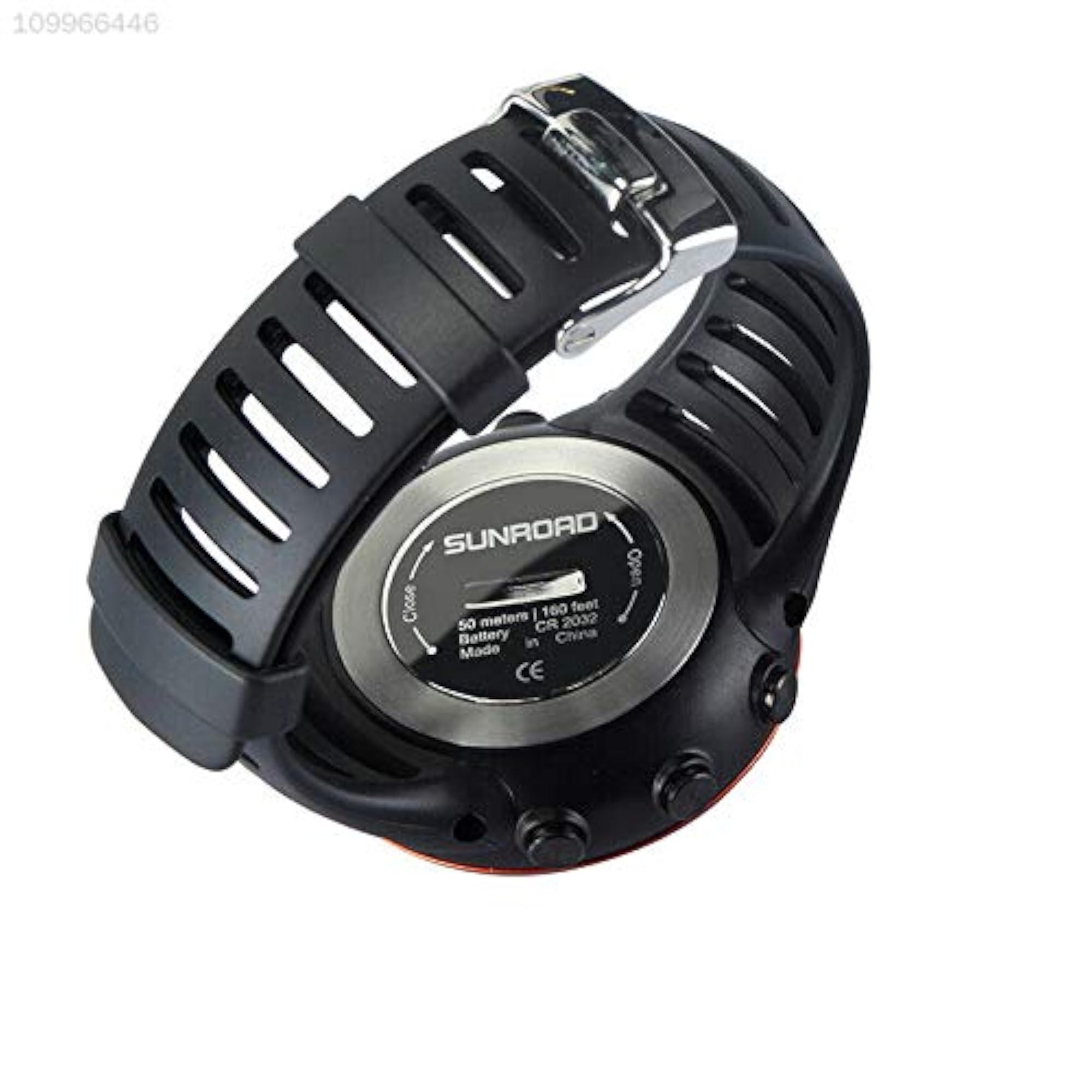 LCD Fishing Barometer Sport Watch, Black Alloy