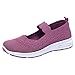 Zapatillas Deportivas de Mujer Zapatos Para Caminar Al Aire Libre Zapatillas de Seguridad Ligeras Zapatillas de Running Zapatillas de Deporte Casuales Deportivas Sneakers Mujer zapatos de (Purple, 36)