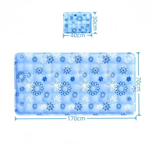 Ying Kühlkissen für Sommer, Gel-Körpermatte, Kühlmatratze für Kissen Bett, bequemes kühles Bett (170 x 70 cm)