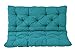 Meerweh, Bank Hanko Cuscino con schienale, Turchese, 100 x 98 x 8 cm